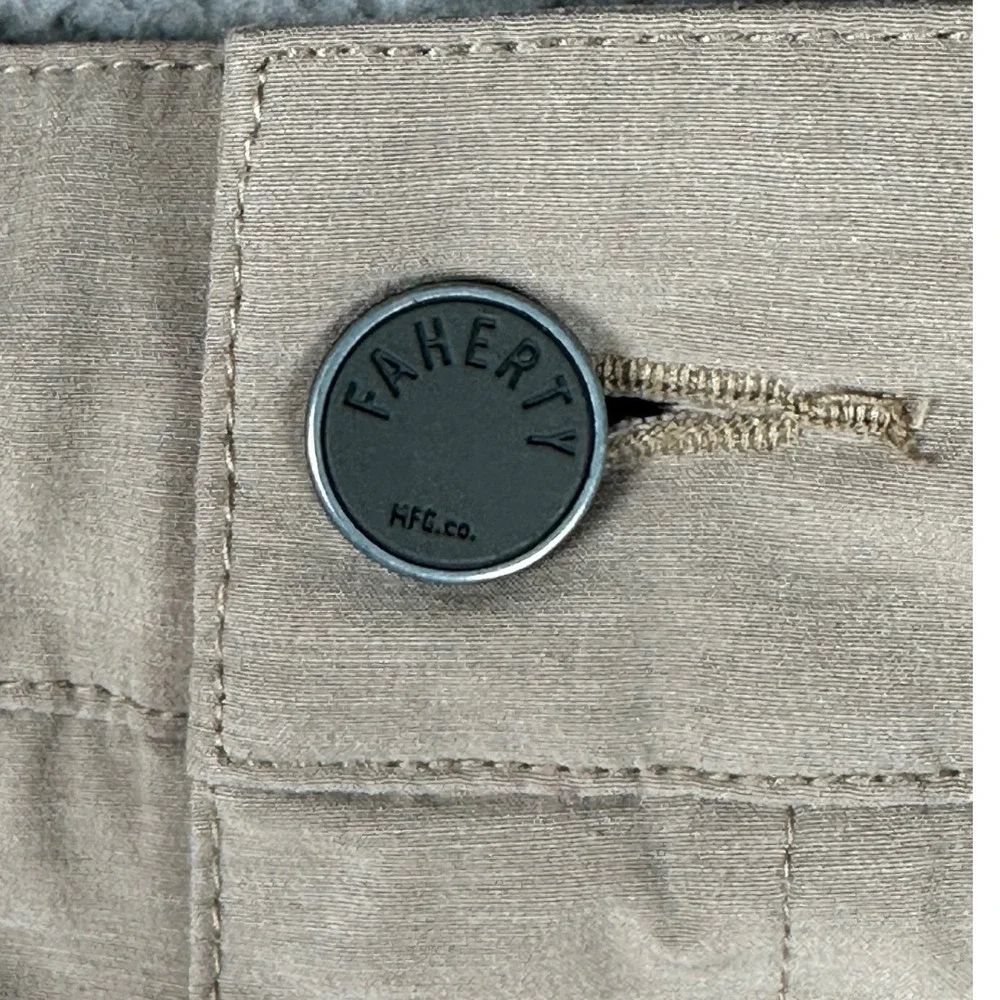 Faherty All Day Shorts Mens 31 Tan 6.5